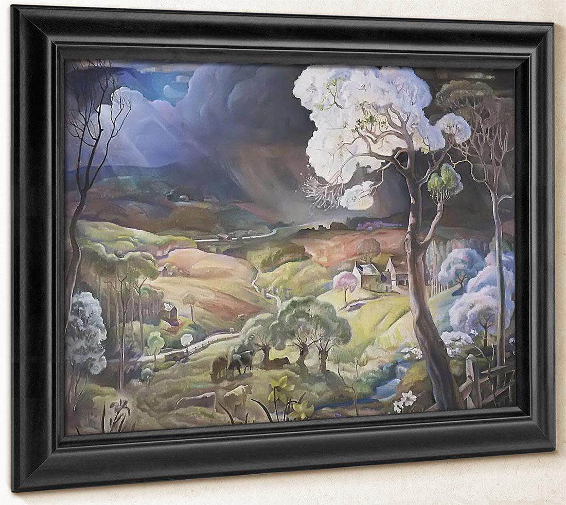 Our Valley By N.C. Wyeth Fine Art Print