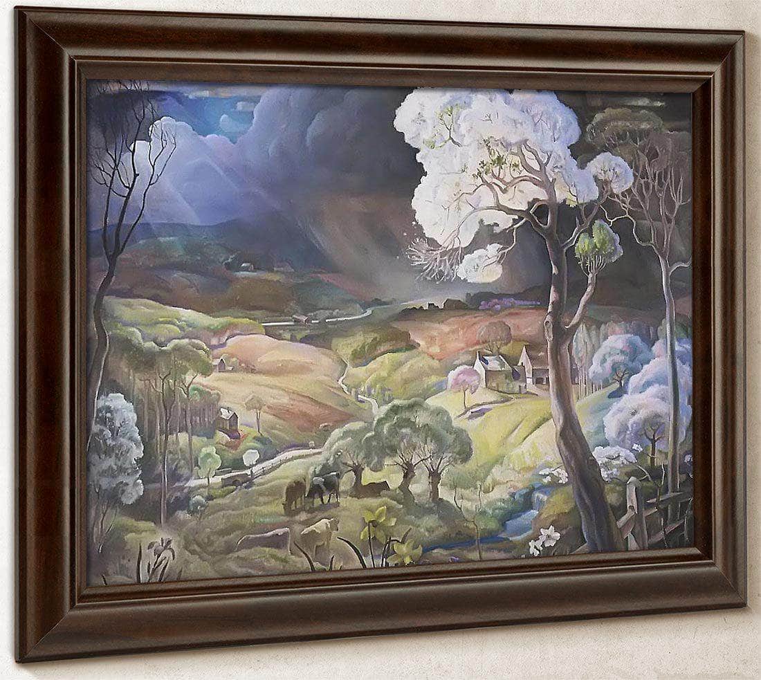 Our Valley By N.C. Wyeth Fine Art Print