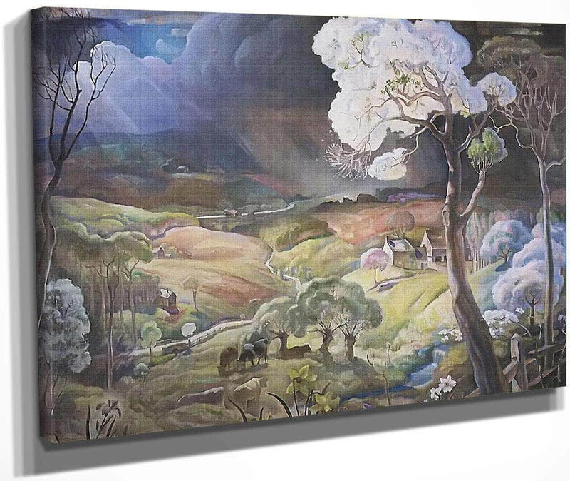 Our Valley By N.C. Wyeth Fine Art Print