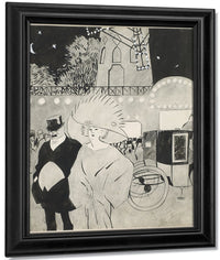 Outside The Moulin Rouge By Juan Gris Fine Art Print