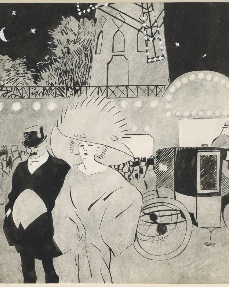 Outside The Moulin Rouge By Juan Gris Fine Art Print