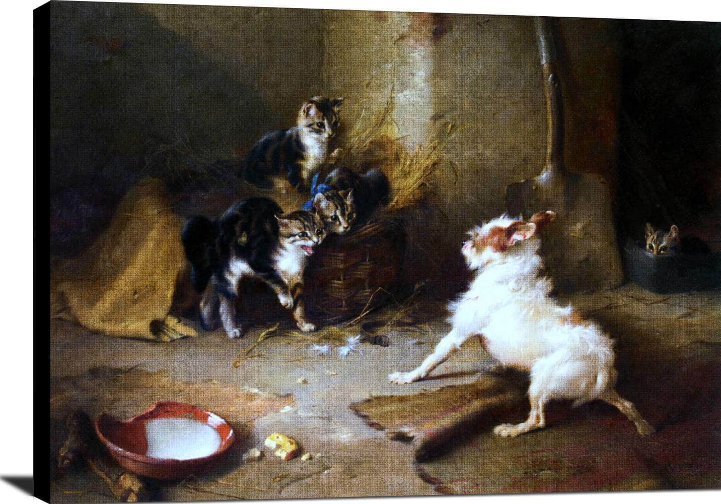 Over Matched Painting Walter Hunt Canvas Art Fine Art Print