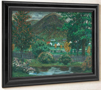 Over The Garden Fence By Nicolai Astrup Fine Art Print