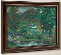 Over The Garden Fence By Nicolai Astrup Fine Art Print