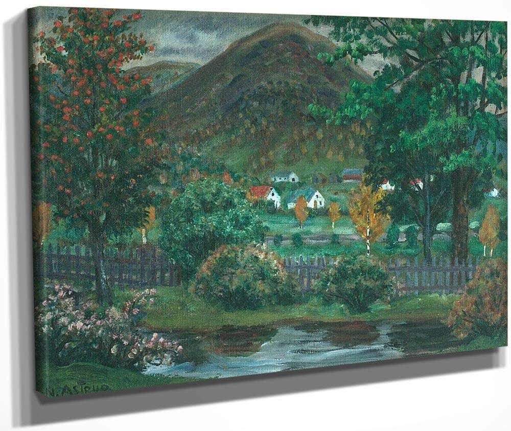 Over The Garden Fence By Nicolai Astrup Fine Art Print