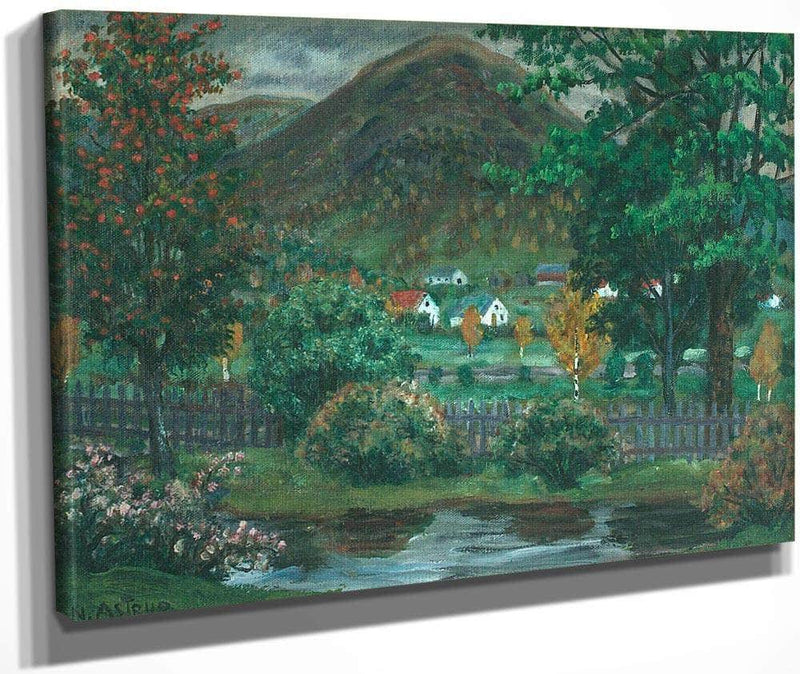 Over The Garden Fence By Nicolai Astrup Fine Art Print
