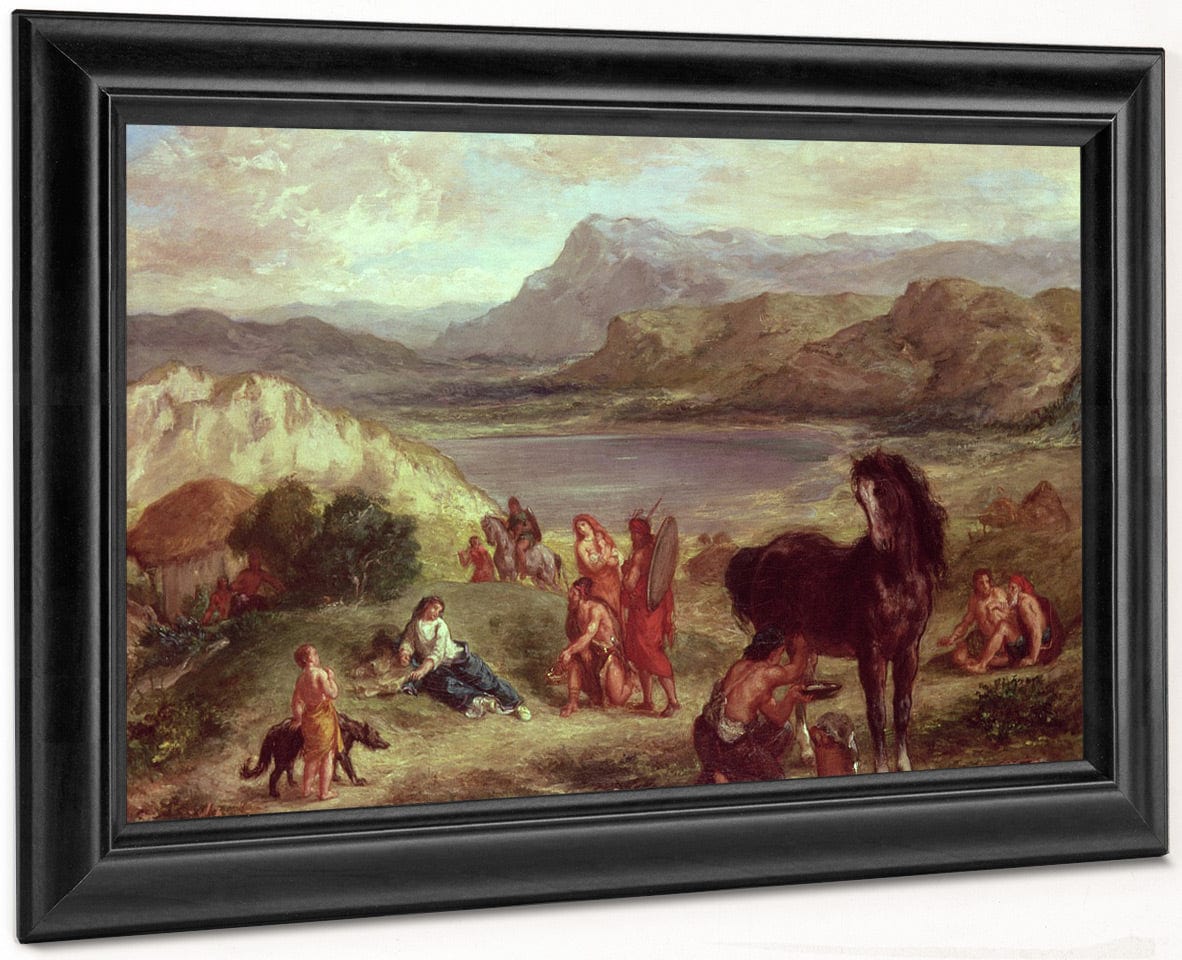 Ovid In Exile By Ferdinand Victor Eugene Delacroix Fine Art Print