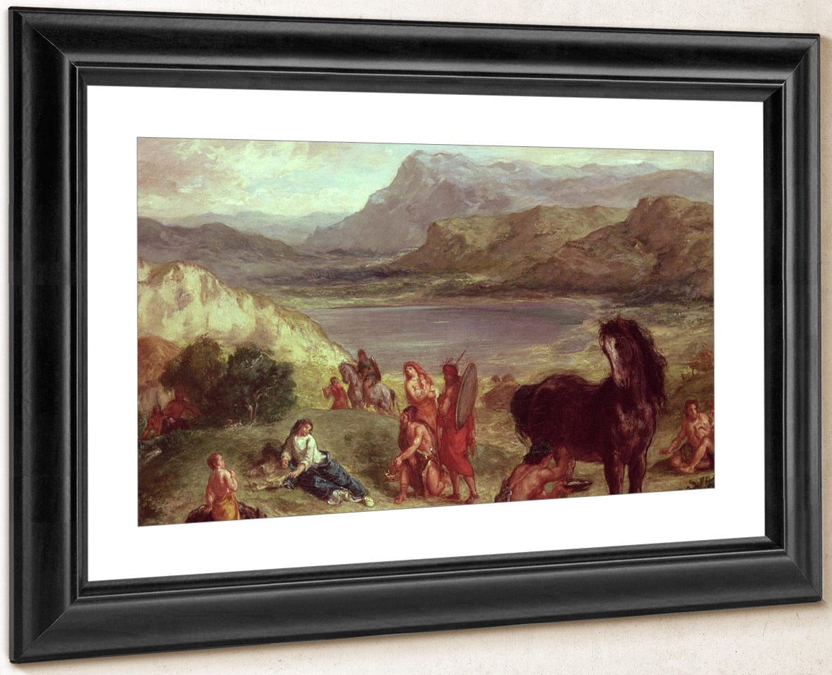 Ovid In Exile By Ferdinand Victor Eugene Delacroix Fine Art Print
