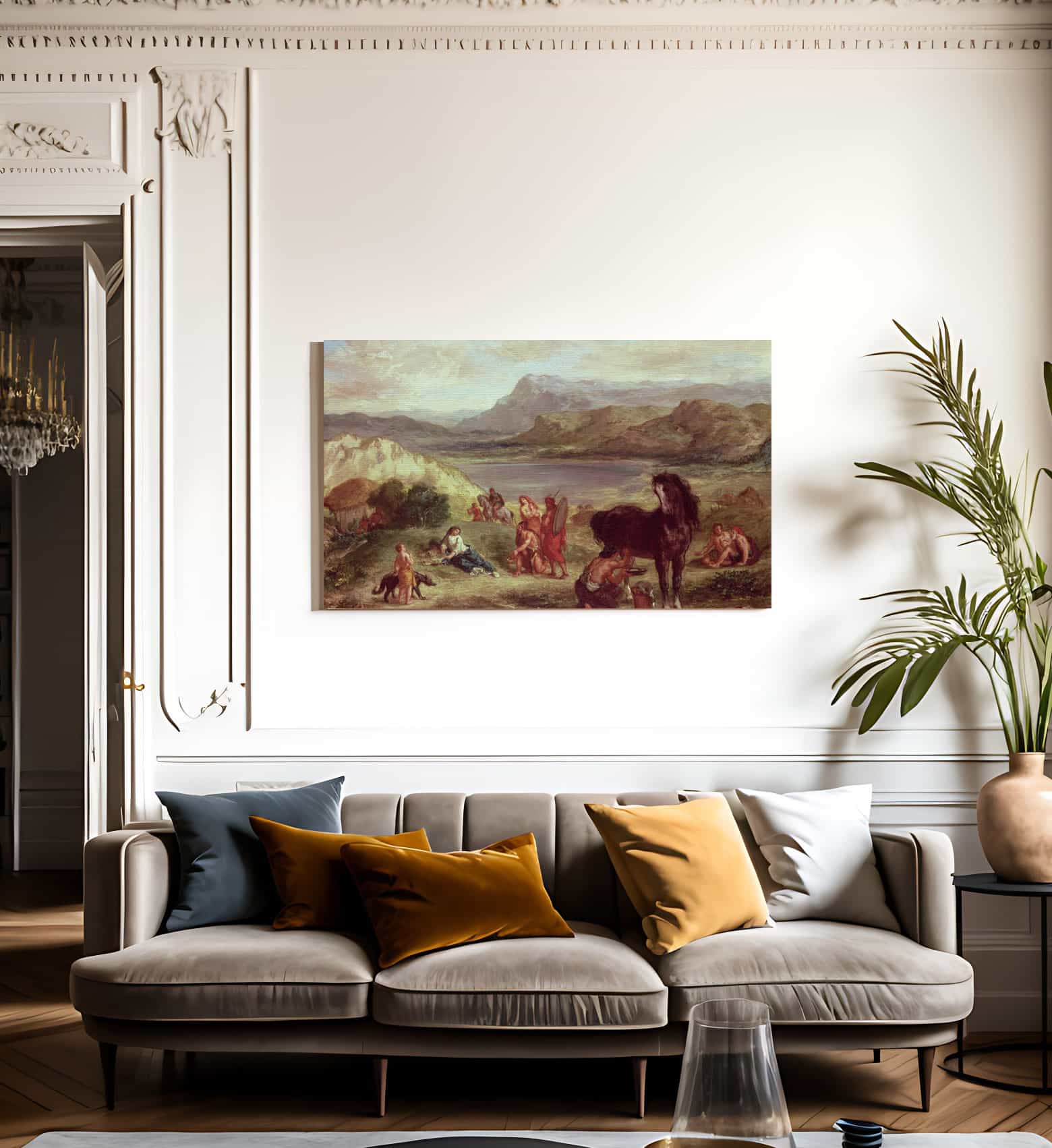 Ovid In Exile By Ferdinand Victor Eugene Delacroix Fine Art Print
