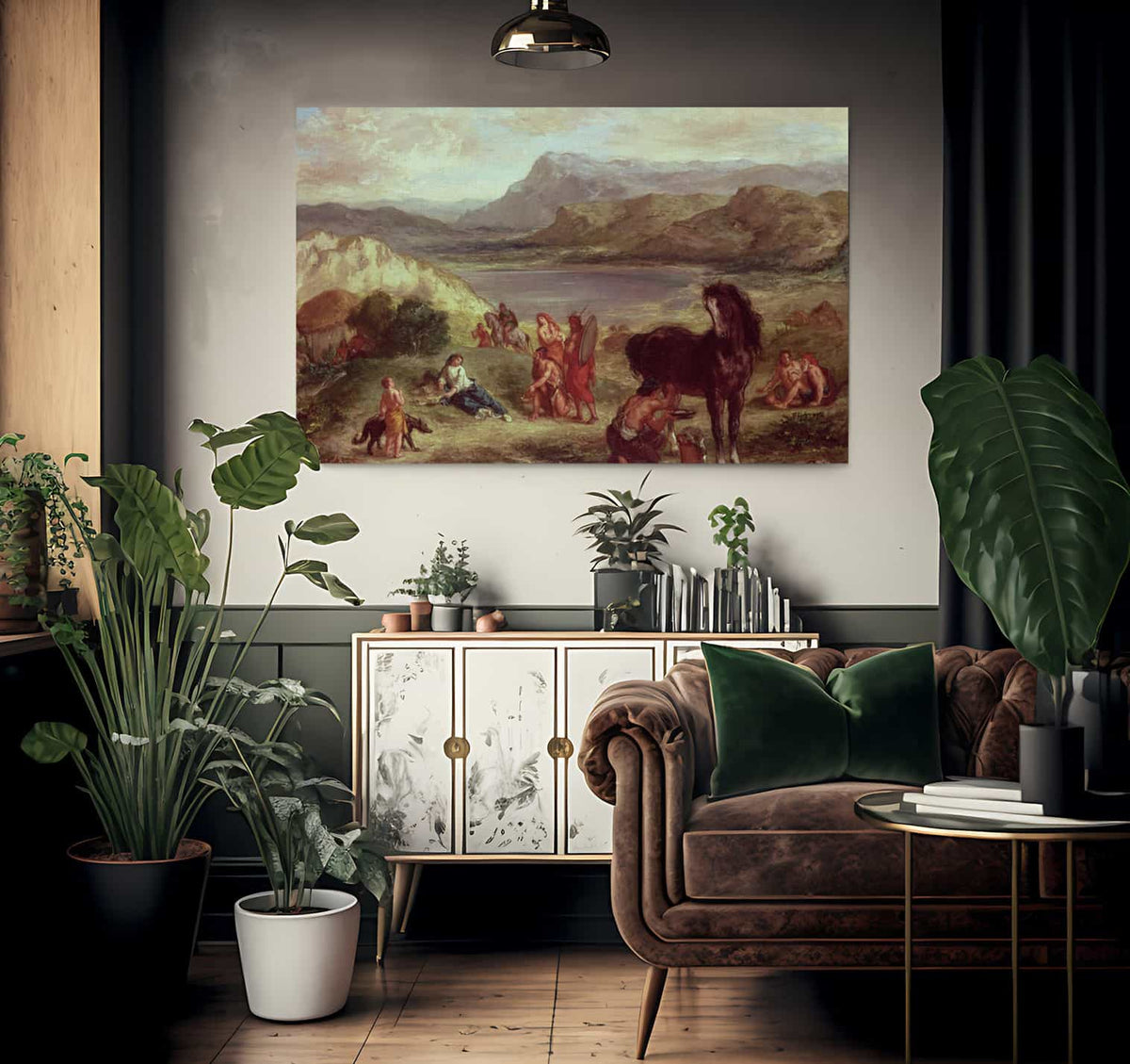 Ovid In Exile By Ferdinand Victor Eugene Delacroix Fine Art Print