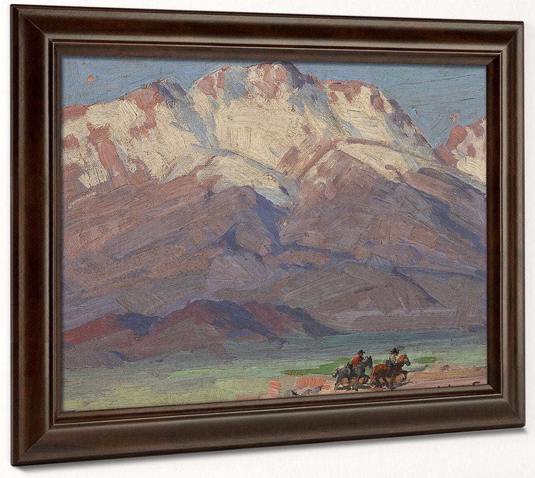 Owens Valley At Big Pine By Edgar Payne Fine Art Print