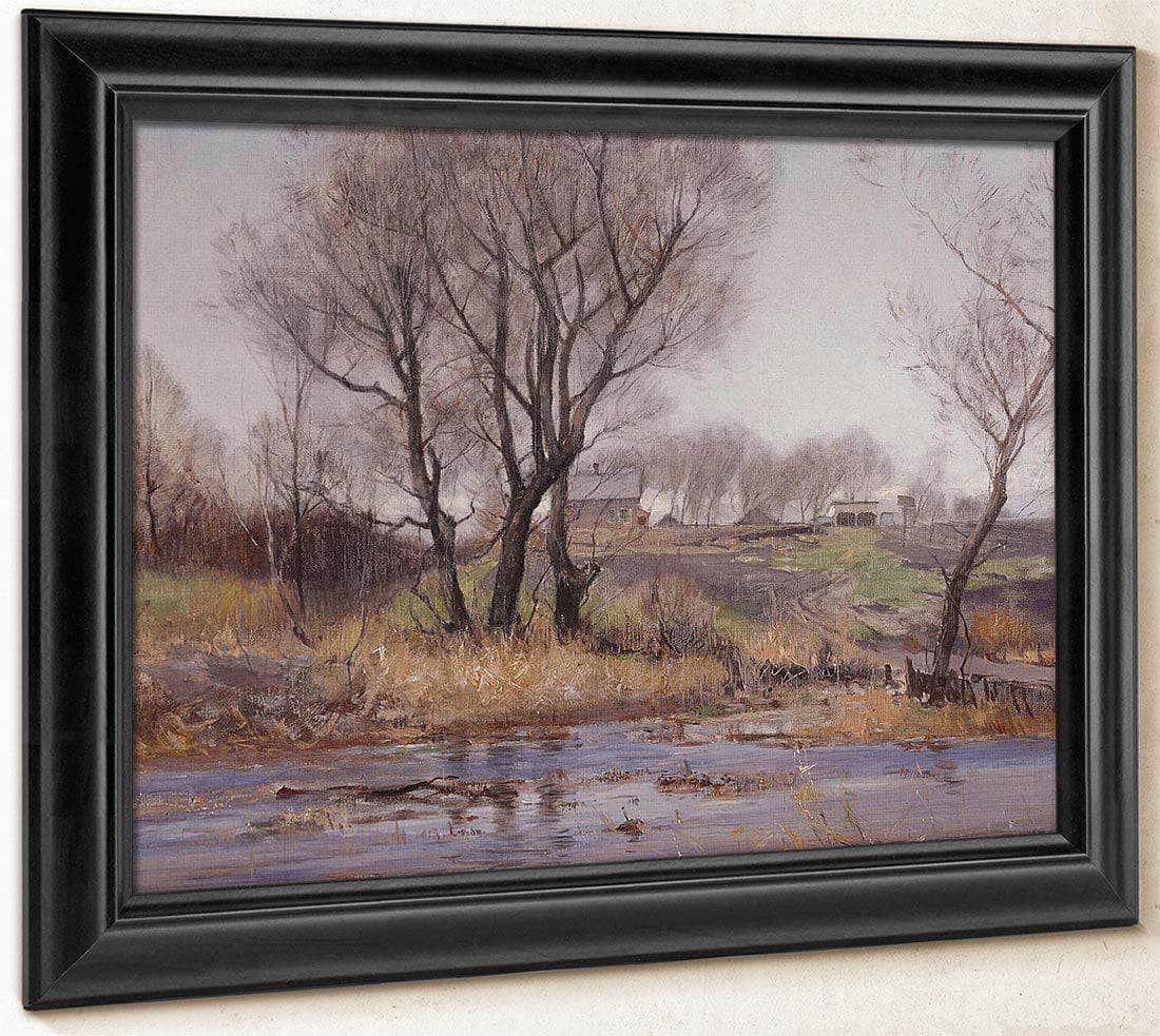 Owens Valley Farm By William Wendt Fine Art Print