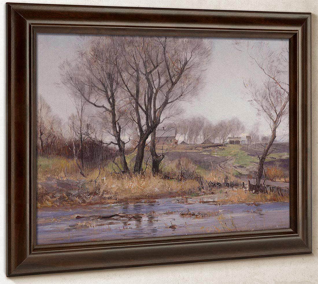 Owens Valley Farm By William Wendt Fine Art Print