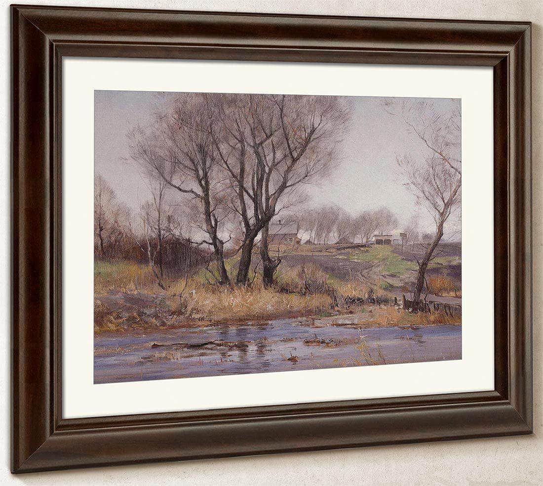 Owens Valley Farm By William Wendt Fine Art Print