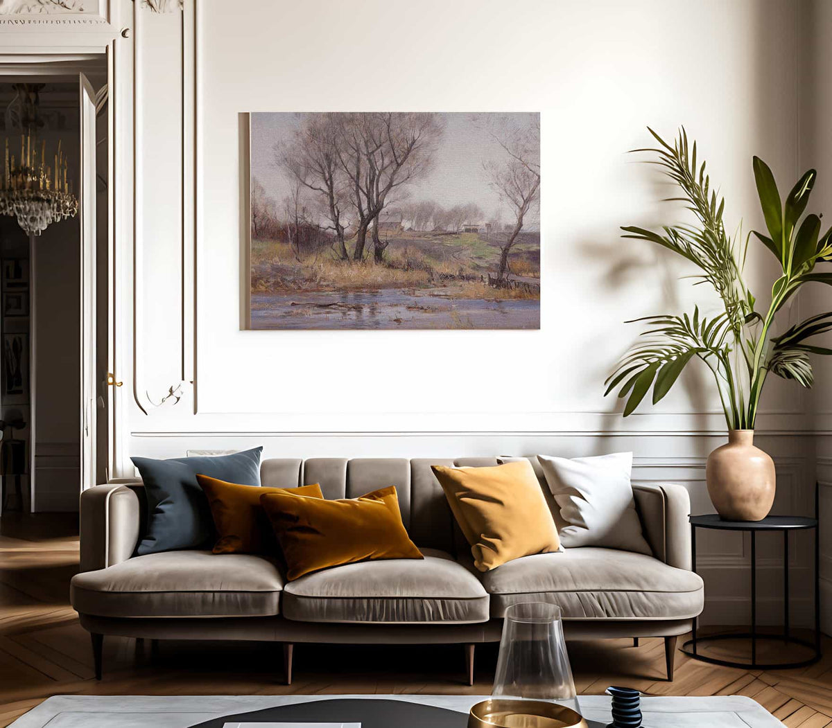 Owens Valley Farm By William Wendt Fine Art Print