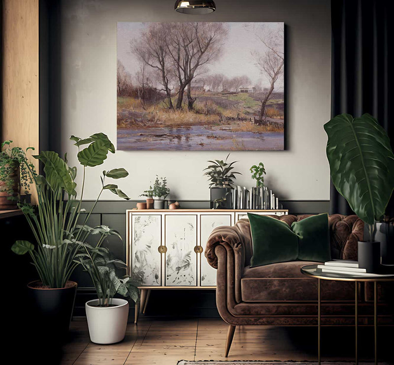 Owens Valley Farm By William Wendt Fine Art Print