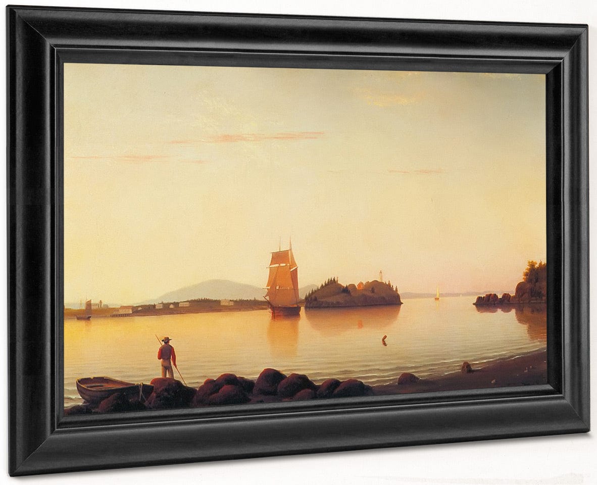 Owls Head Penobscot Bay Maine By Fitz Hugh Lane Fine Art Print