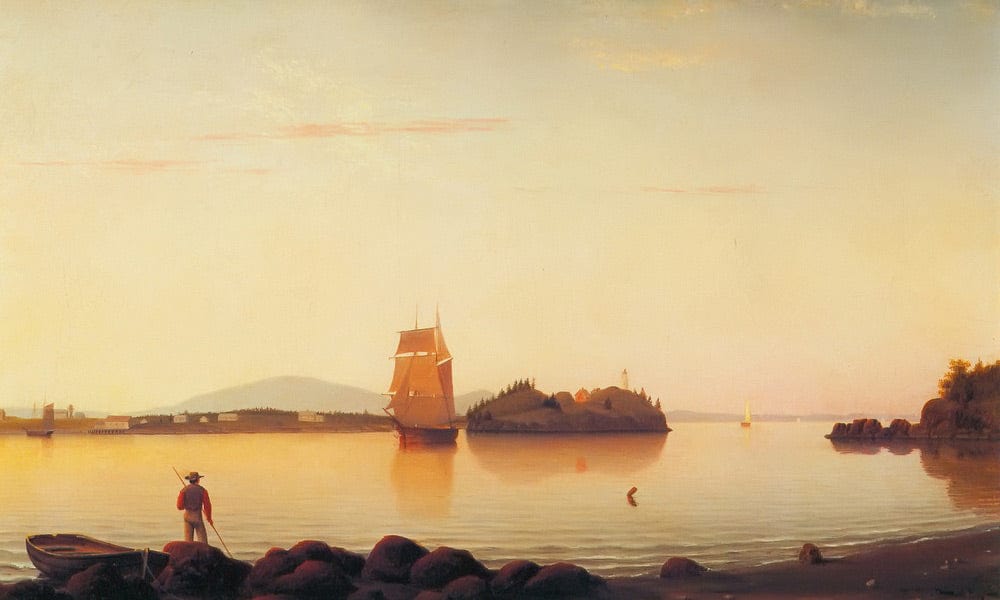 Owls Head Penobscot Bay Maine By Fitz Hugh Lane Fine Art Print