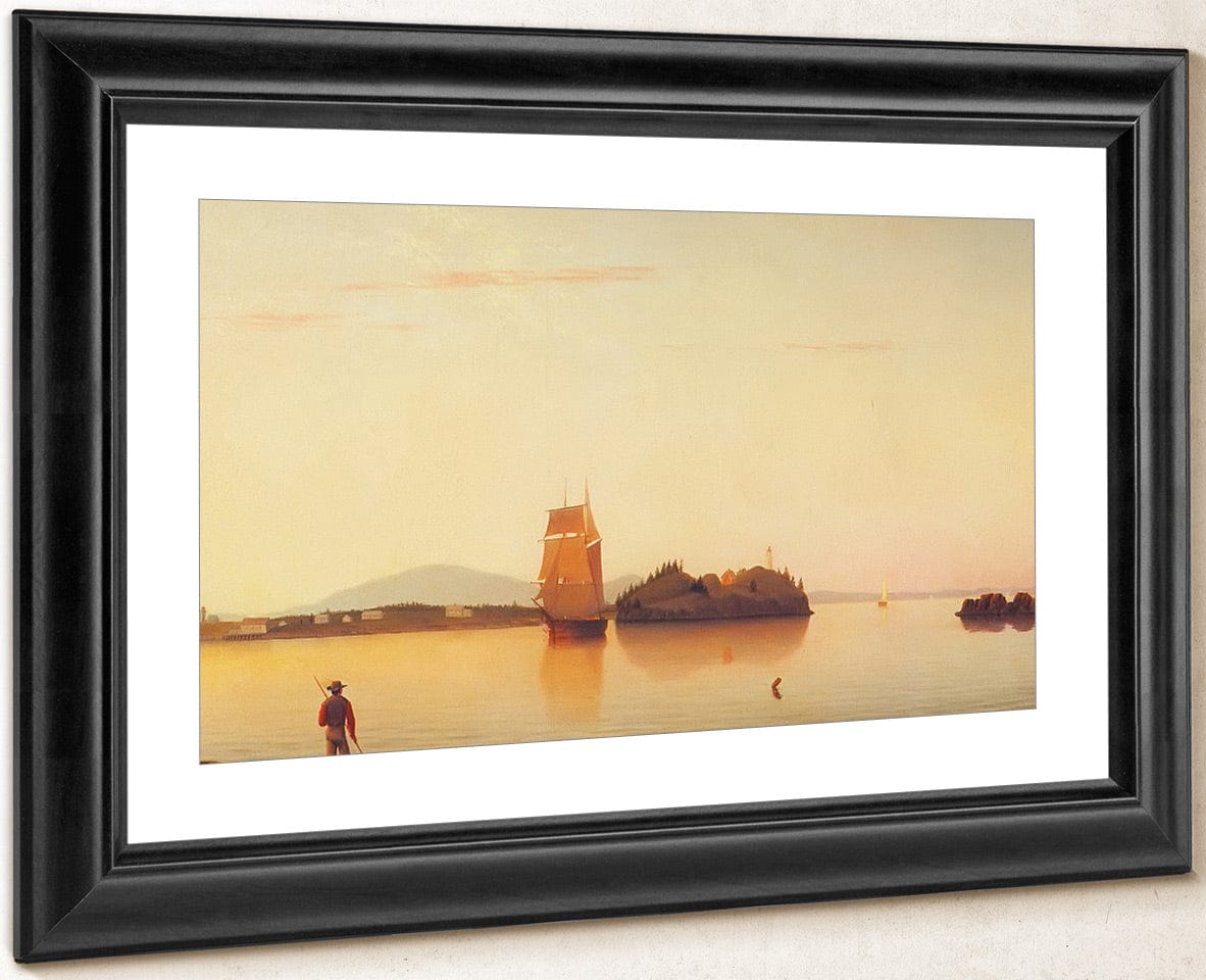 Owls Head Penobscot Bay Maine By Fitz Hugh Lane Fine Art Print