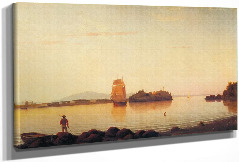 Owls Head Penobscot Bay Maine By Fitz Hugh Lane Fine Art Print