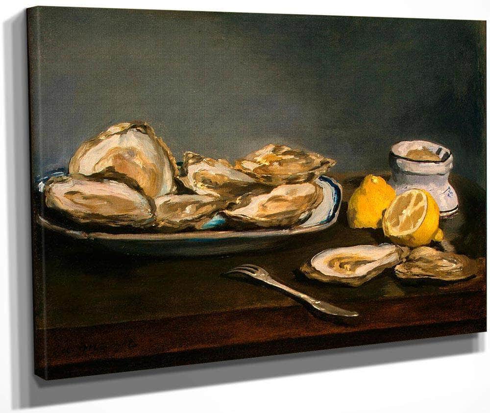 Oysters By  Manet Edouard Fine Art Print