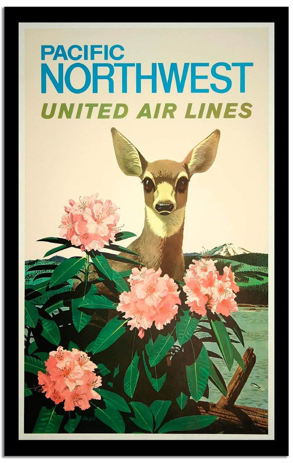 Pacific Northwest  Vintage Poster Fine Art Print