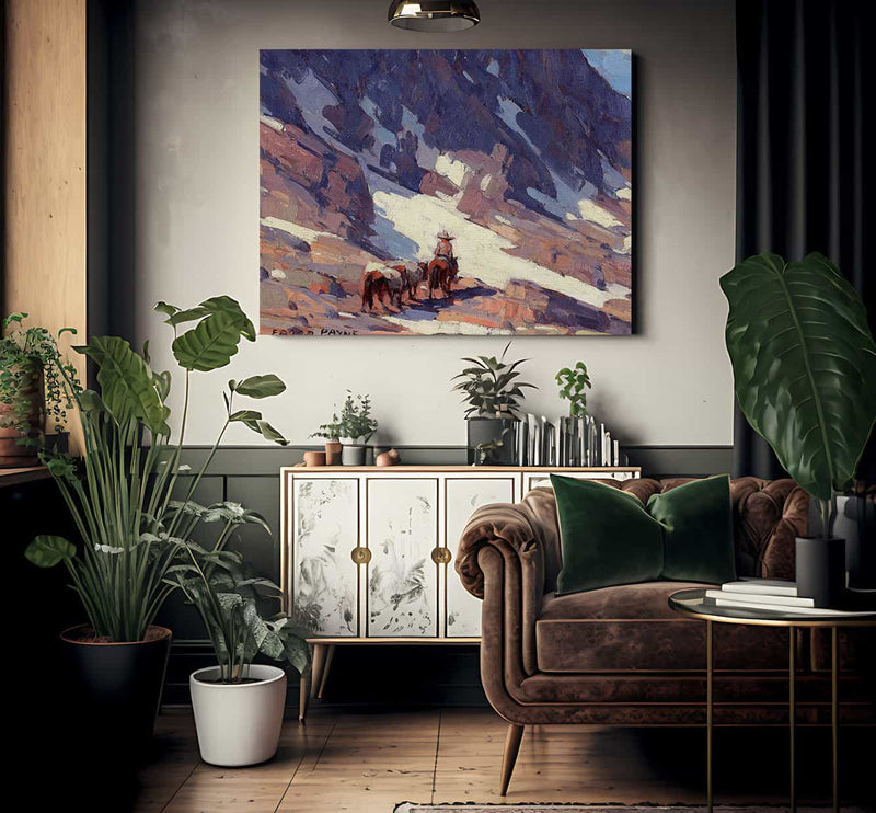 Packing High By Edgar Payne1 Fine Art Print