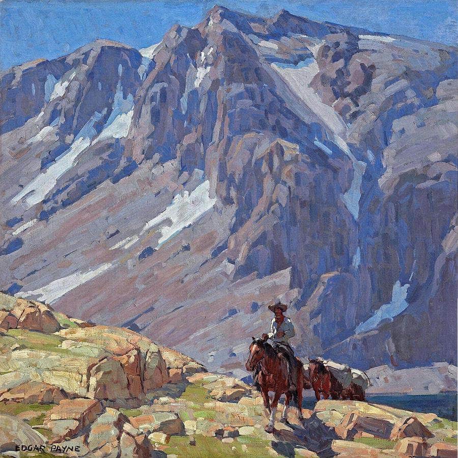 Packing In The Sierras By Edgar Payne Fine Art Print