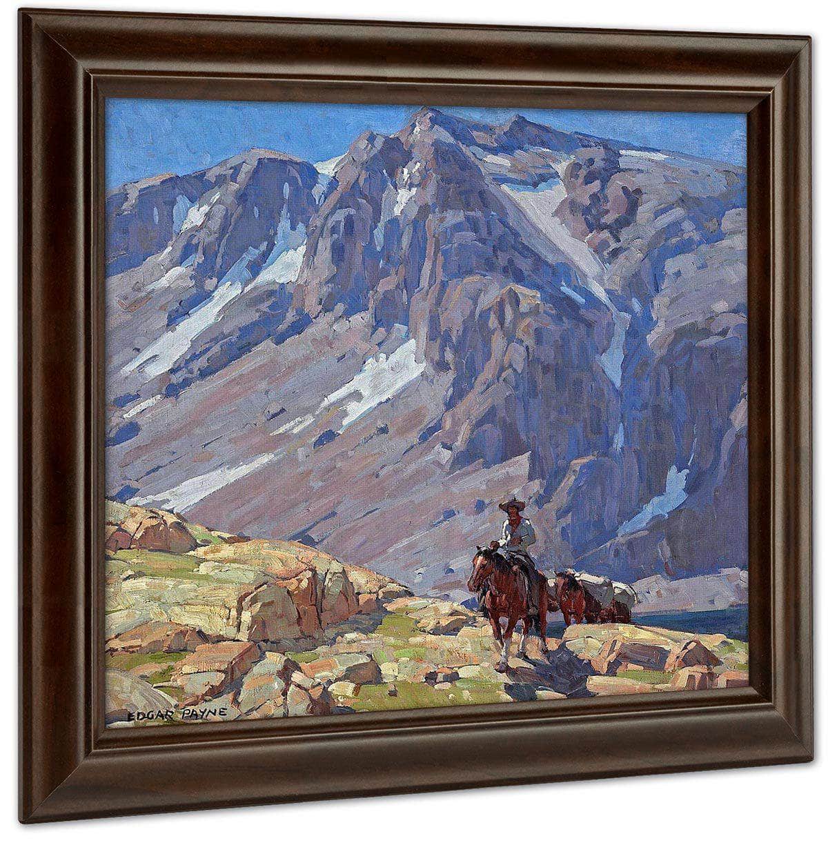Packing In The Sierras By Edgar Payne Fine Art Print
