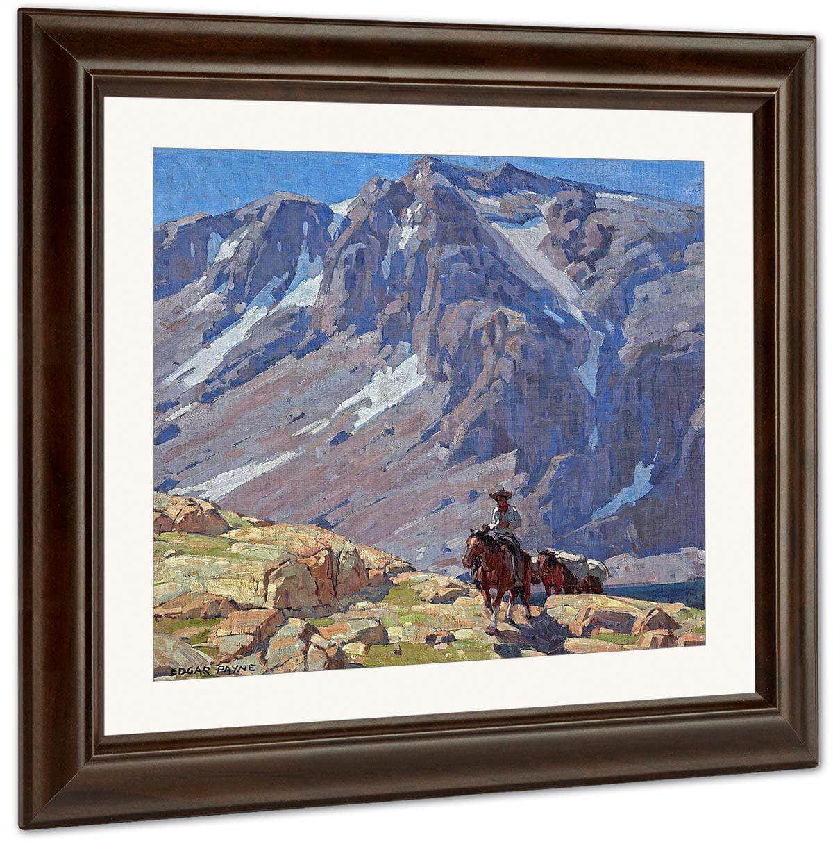 Packing In The Sierras By Edgar Payne Fine Art Print