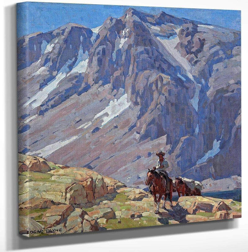 Packing In The Sierras By Edgar Payne Fine Art Print