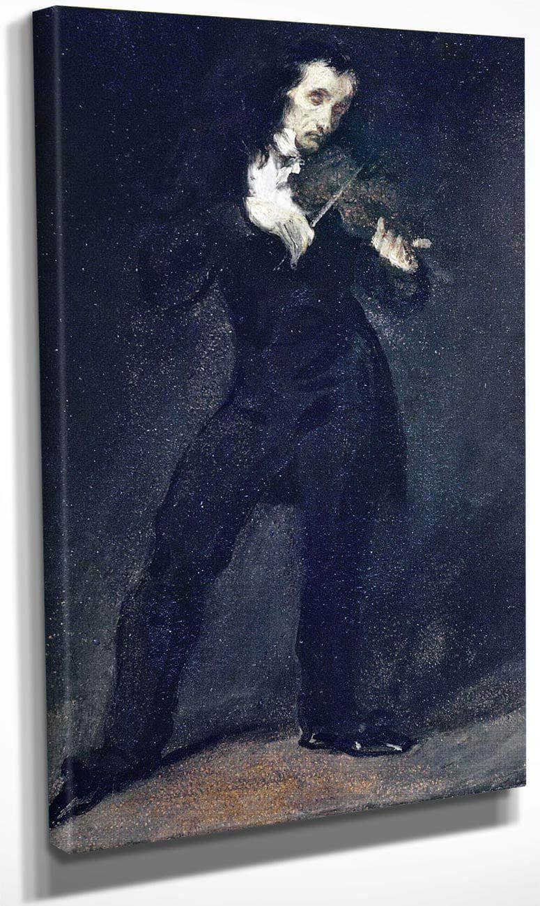 Paganini By Eugene Delacroix Fine Art Print