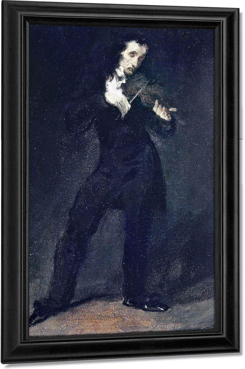 Paganini By Eugene Delacroix Fine Art Print