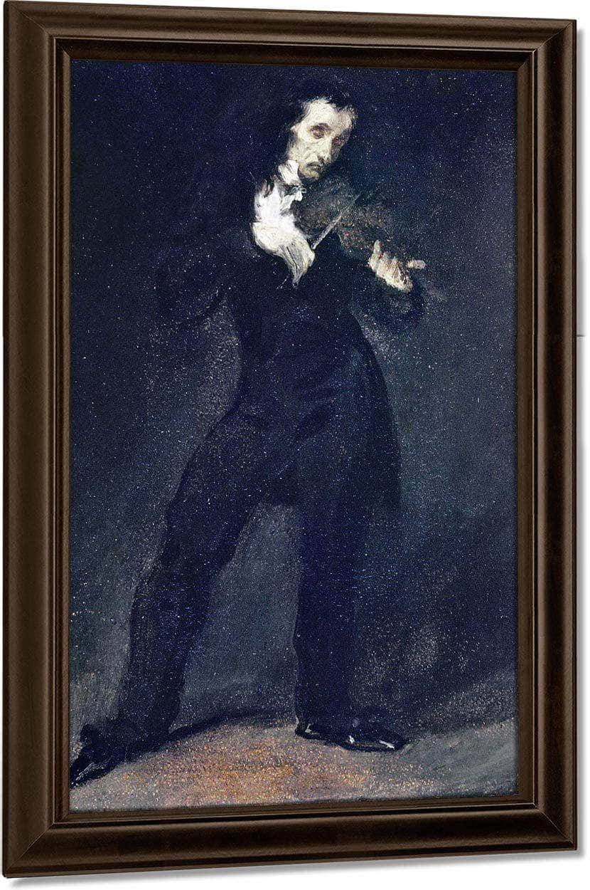 Paganini By Eugene Delacroix Fine Art Print