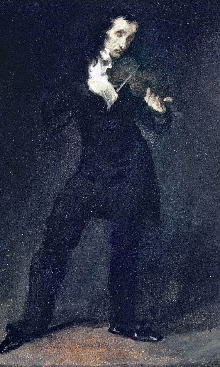 Paganini By Eugene Delacroix Fine Art Print
