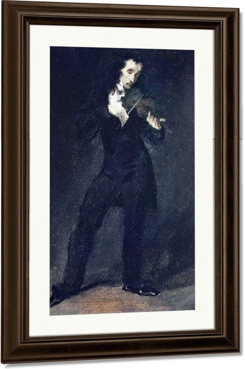 Paganini By Eugene Delacroix Fine Art Print