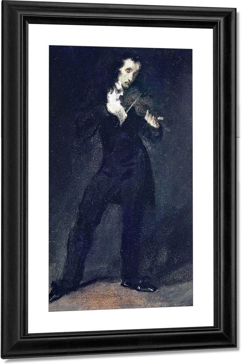 Paganini By Eugene Delacroix Fine Art Print