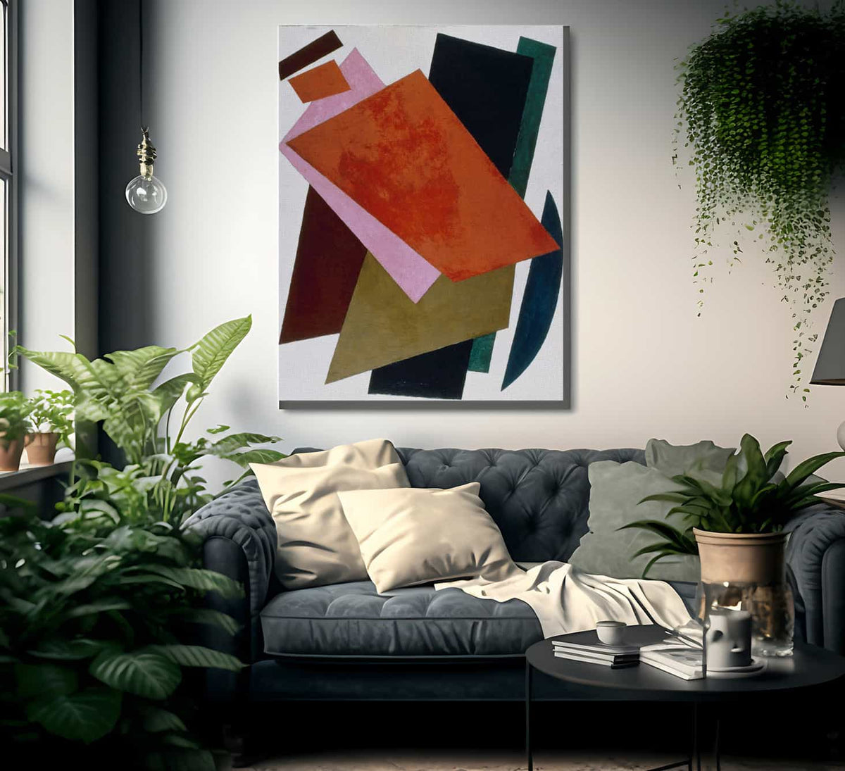 Painterly Architectonics 1917 107 X 88 Cm Krasnodar District Kovalenko Art Museum By Liubov Popova Fine Art Print