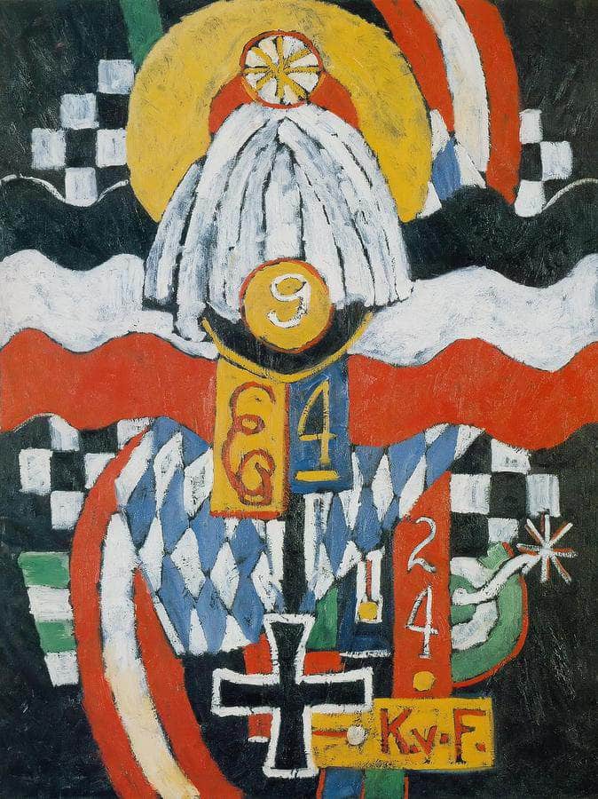 Painting No 47 Berlin By Marsden Hartley Fine Art Print