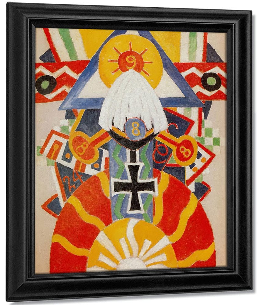 Painting No 49 Berlin By Marsden Hartley Fine Art Print