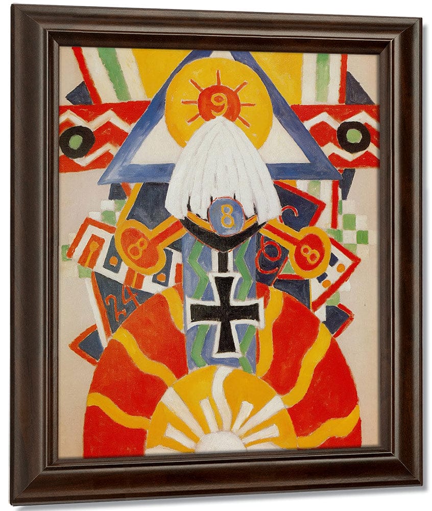 Painting No 49 Berlin By Marsden Hartley Fine Art Print