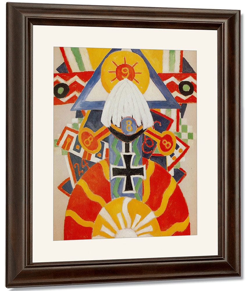 Painting No 49 Berlin By Marsden Hartley Fine Art Print