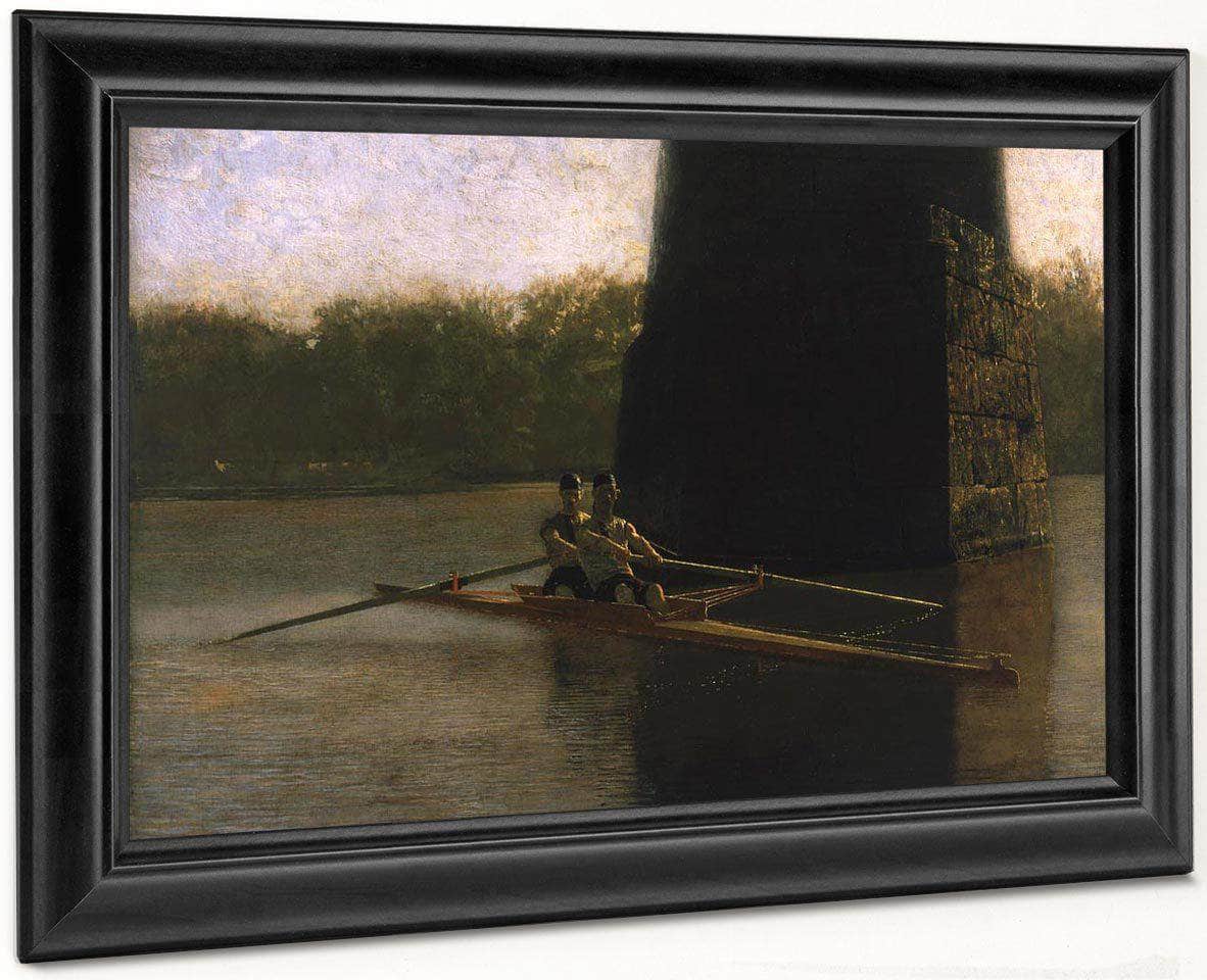 Pair Oared Shell (The Oarsmen) By  Thomas Eakins Fine Art Print