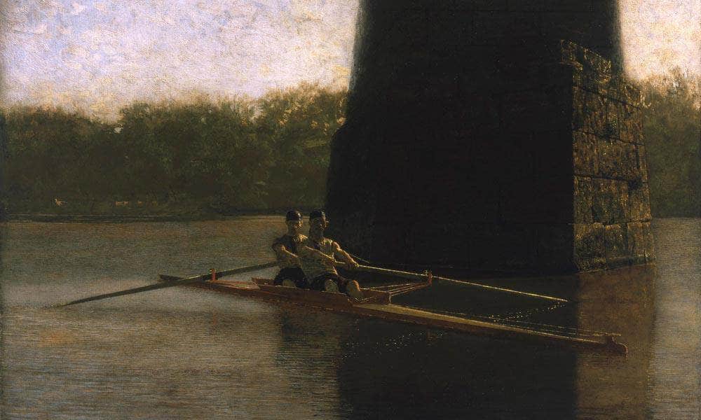 Pair Oared Shell (The Oarsmen) By  Thomas Eakins Fine Art Print