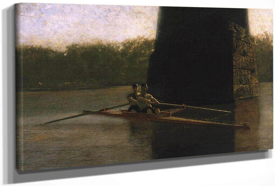 Pair Oared Shell (The Oarsmen) By  Thomas Eakins Fine Art Print