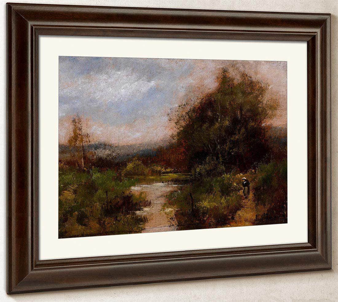 Pair Of Landscapes 2 By Eugene Galien Laloue Fine Art Print