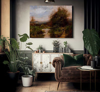 Pair Of Landscapes 2 By Eugene Galien Laloue Fine Art Print