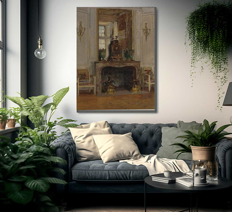 Palais De Fontainbleau By Walter Gay Fine Art Print