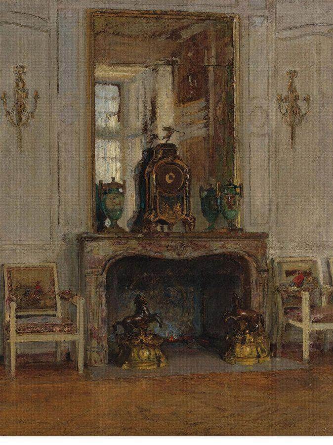Palais De Fontainbleau By Walter Gay Fine Art Print
