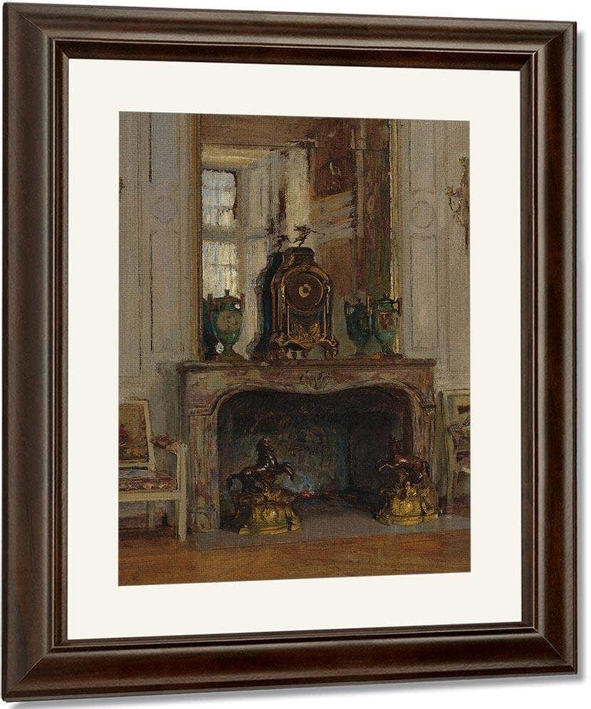 Palais De Fontainbleau By Walter Gay Fine Art Print